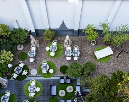 At the BW Plus Executive Hotel in Turin you can enjoy breakfast outdoors