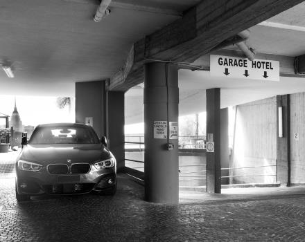 Park your car in the garage of the BW Plus Executive Hotel and Suites in Turin