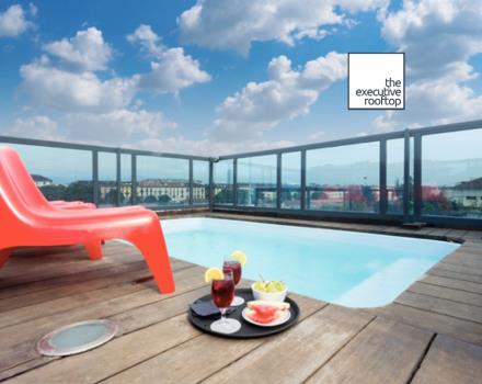 Best Western Plus Executive Hotel and Suites, albergo 4 stelle situato nel centro di Torino, offre ai propri ospiti un''oasi di relax davvero speciale: all''ultimo piano della struttura vi è il The Executive Rooftop dove è possibile godere della splendida vista della città immersi nella piscina all''aperto.
